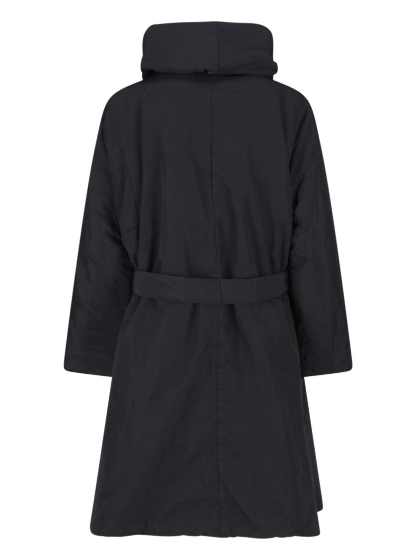 Kimono Rain Black Kimo No-Rain Reversible Belted Waterproof Jacket