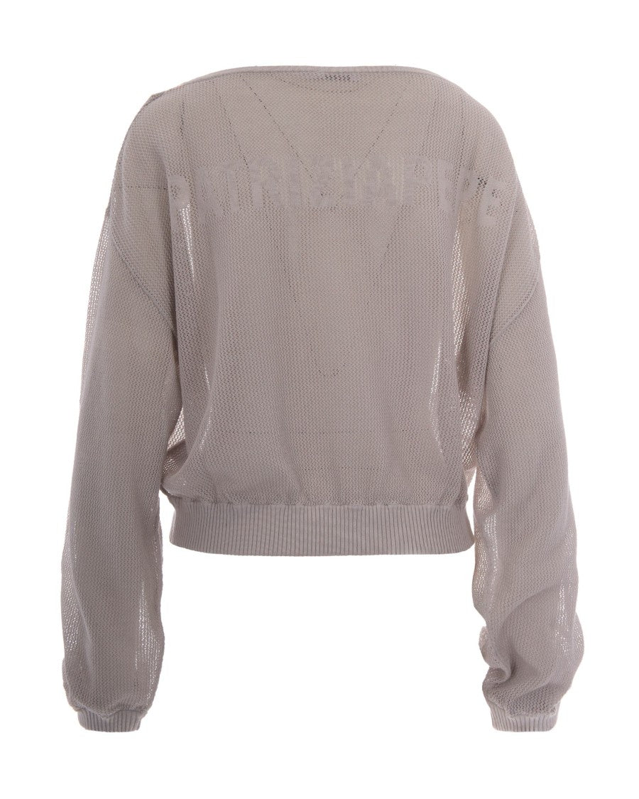 Patrizia Pepe Lightweight Knit Pullover With Discreet Logo Detail