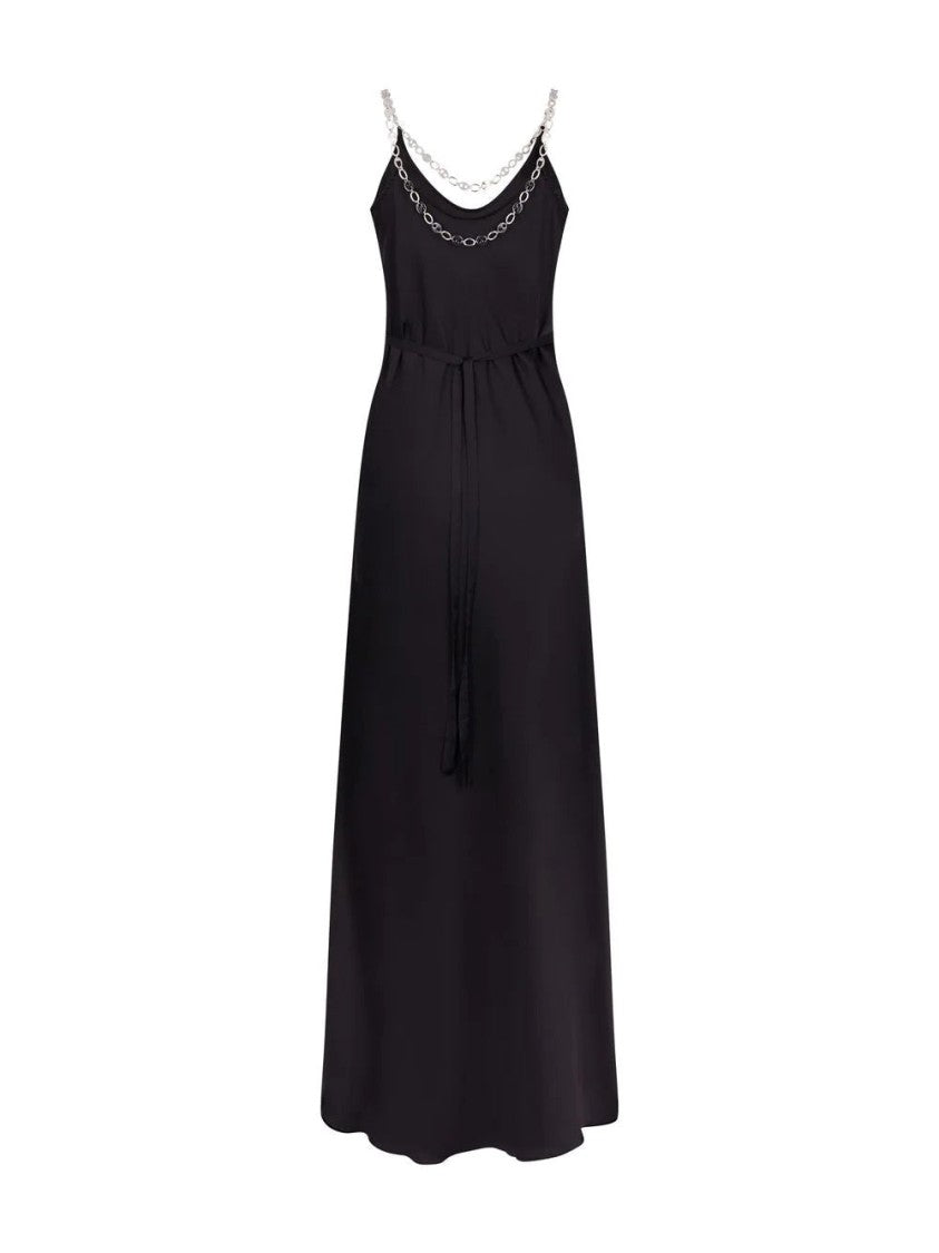 Paco Rabanne Tank Sleeve Chain Maxi Dress