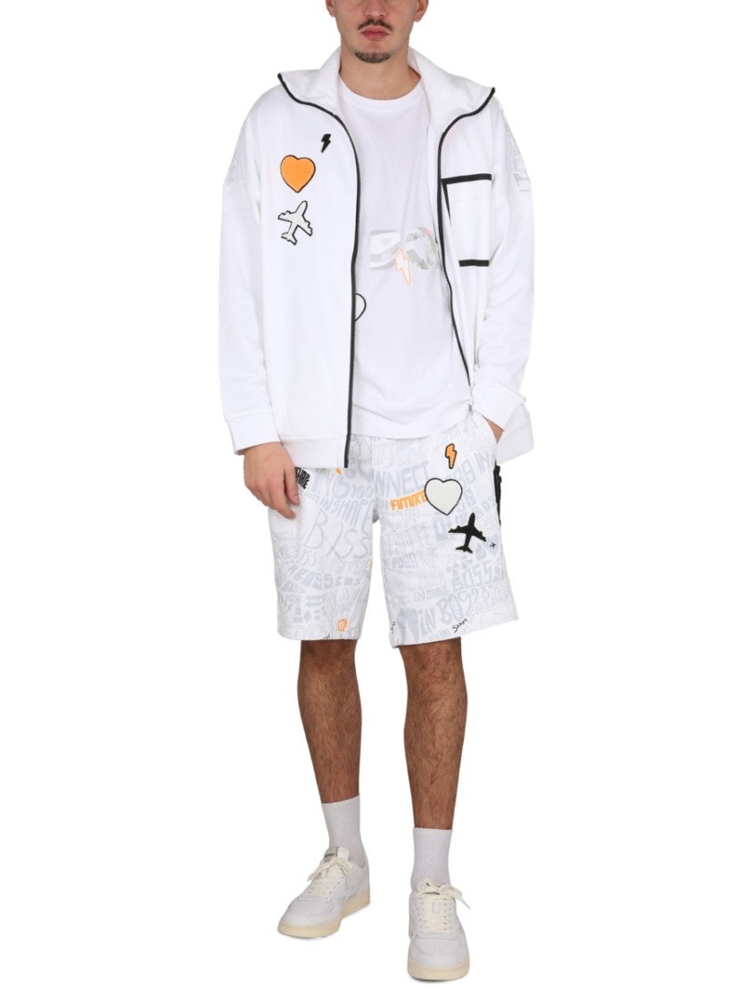 Boss High Neck Cotton Sweatshirt