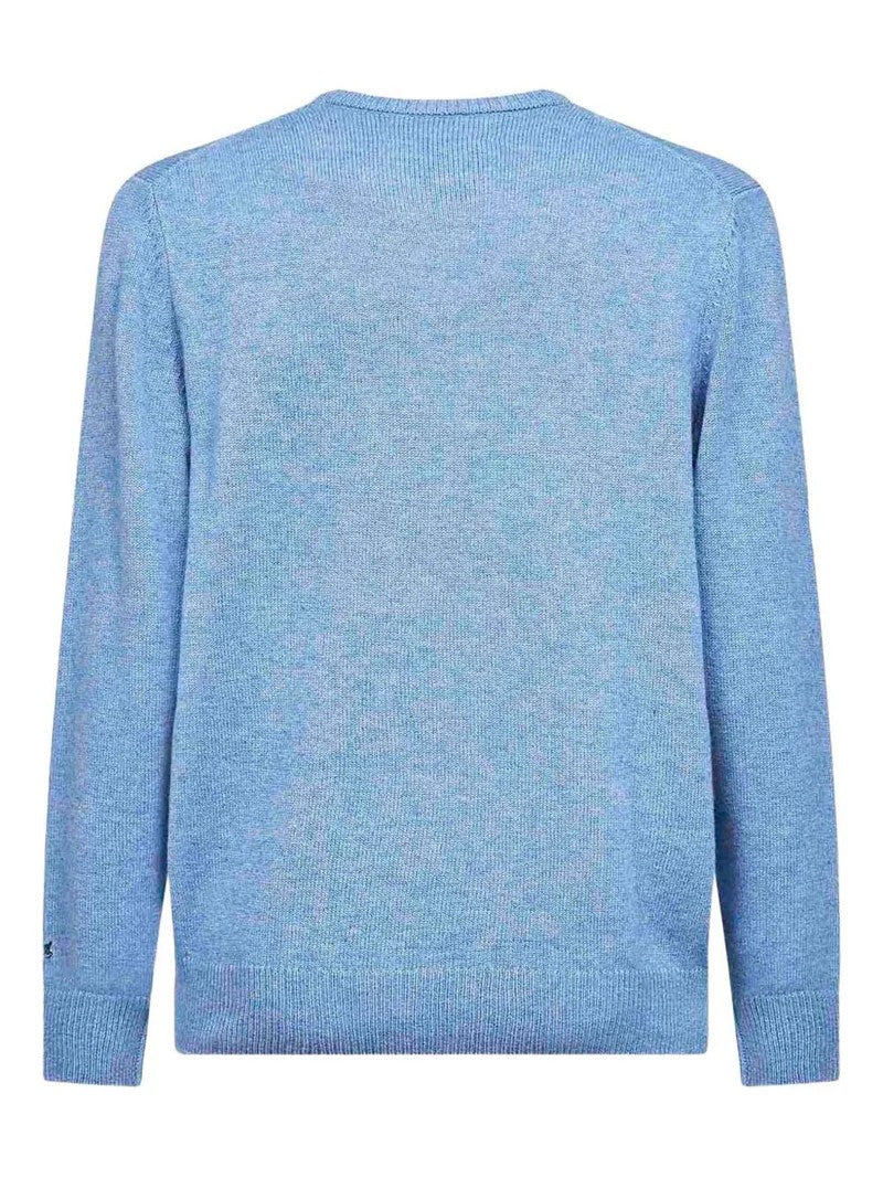 Mc2 Saint Barth Light Blue Graphic Sweatshirt