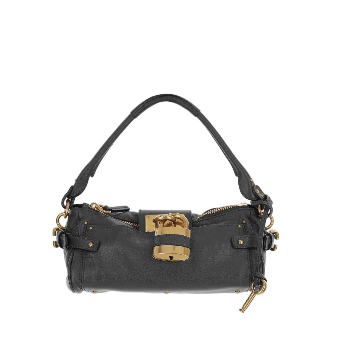 Chloé Leather Satchel With Top Handle And Removable Chain Strap
