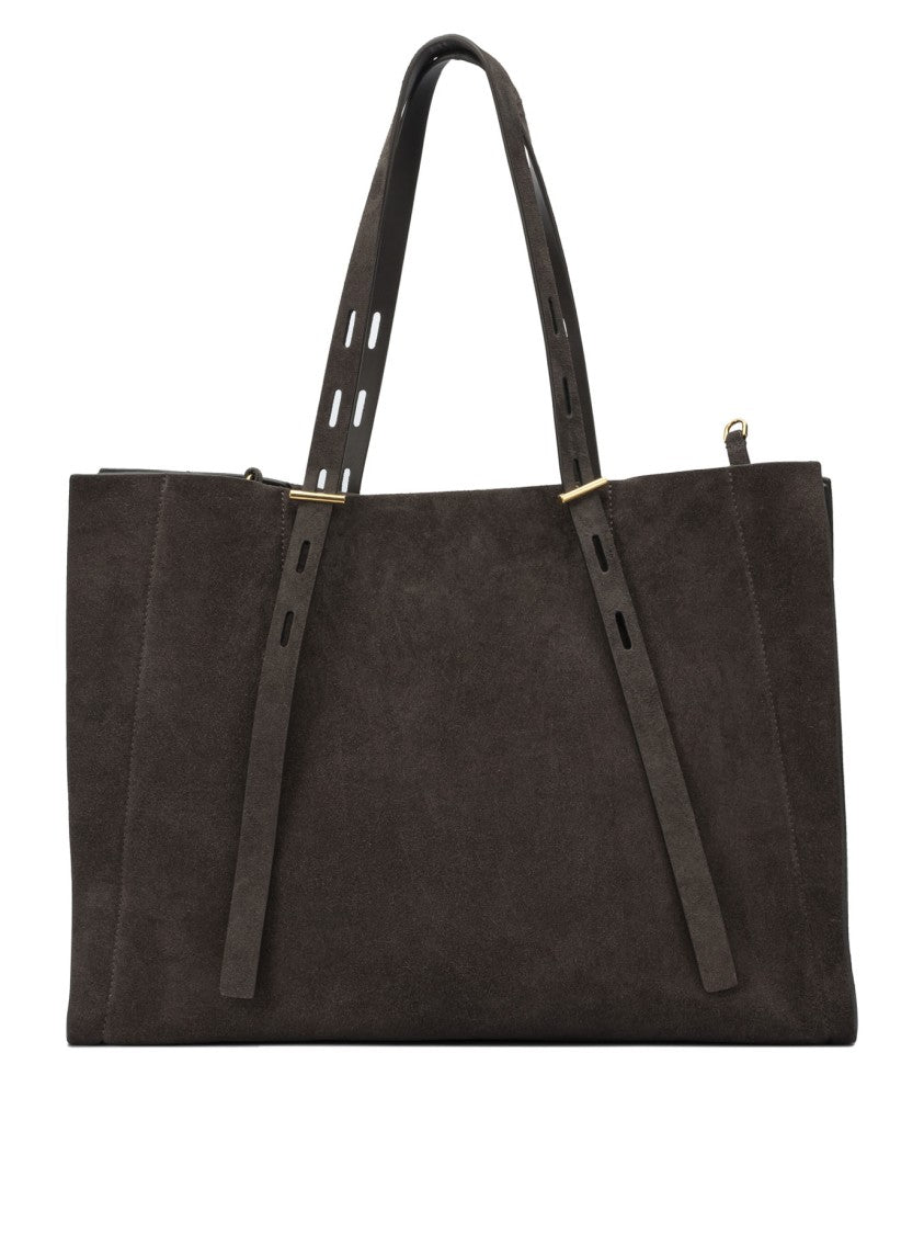 Minobossi Suede Shoulder Bag With Adjustable Straps