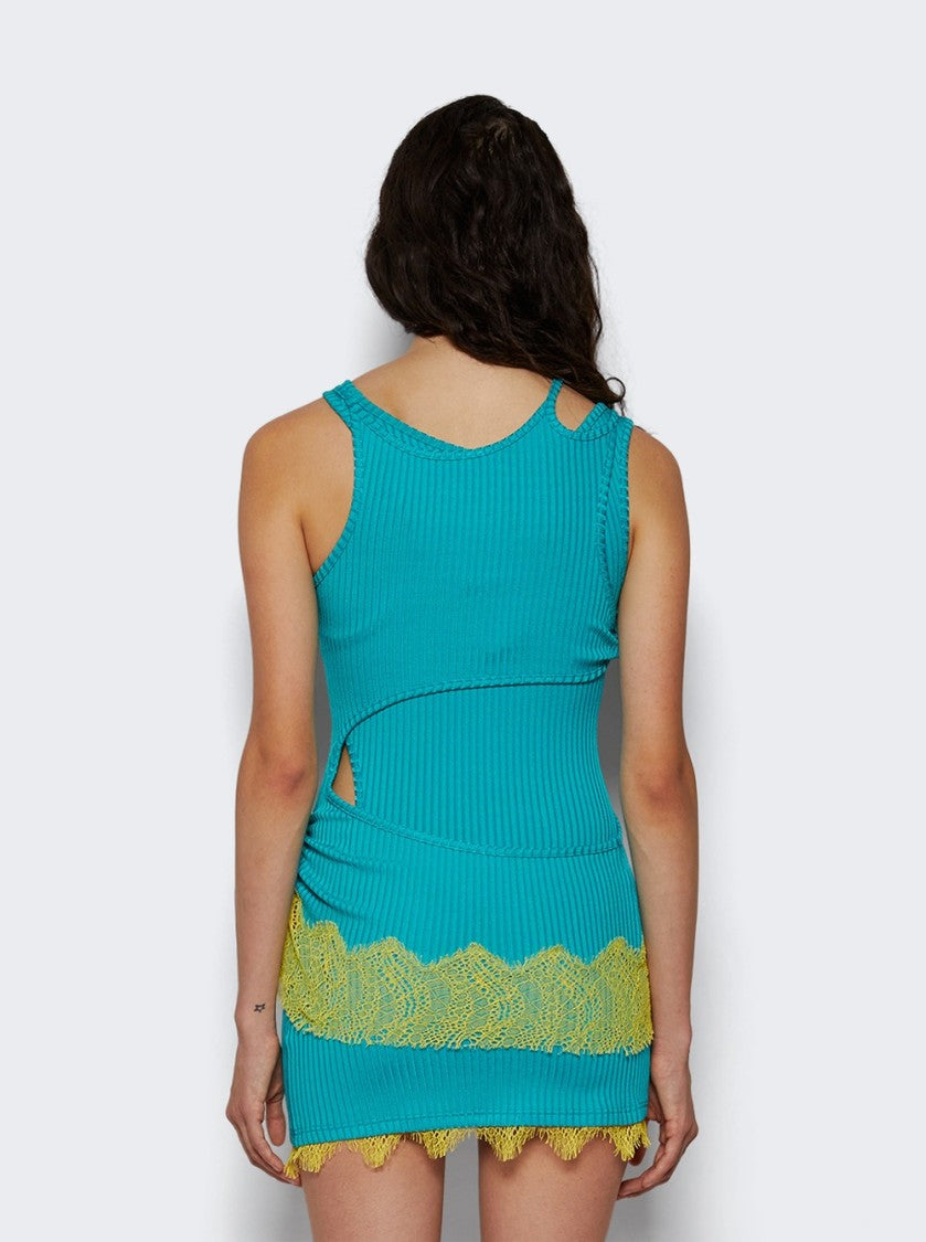 Christopher Esber Corrugated Lace Toggle Dress