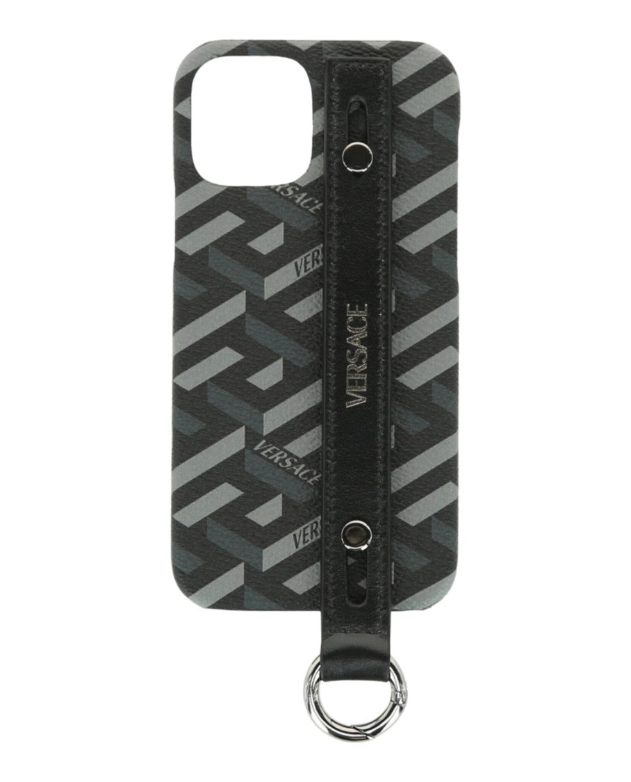 Versace Coated Canvas La Greca Iphone 12 Case