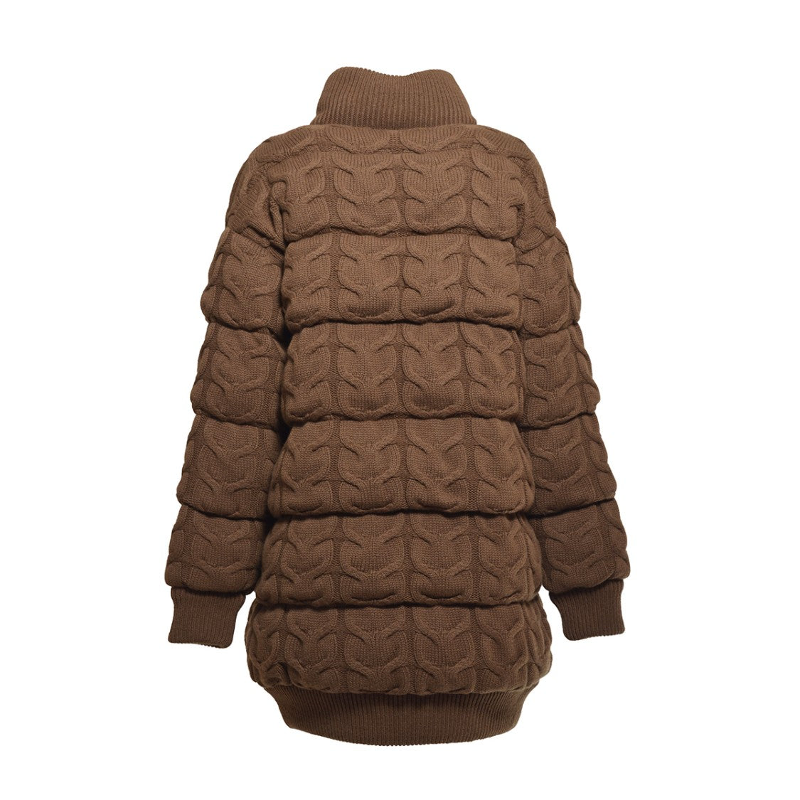 Max Mara Camel Wool And Cashmere Wadding Down Jacket