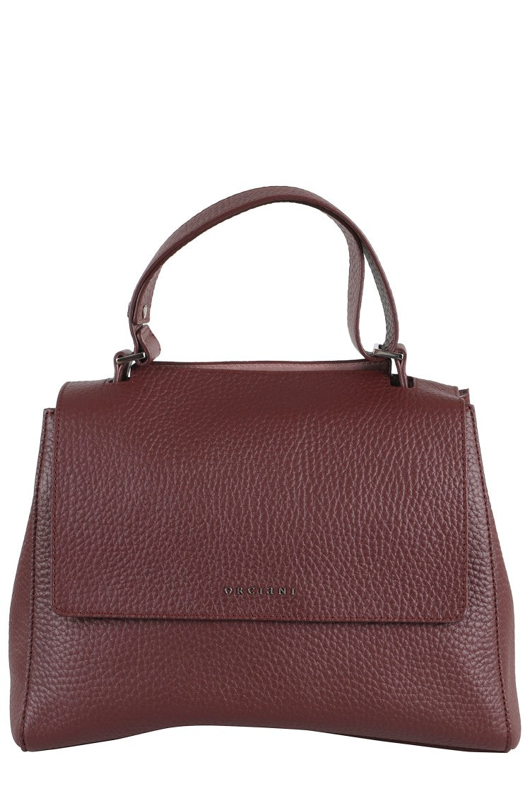 Orciani Pebbled Leather Medium Handbag
