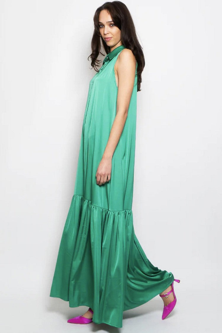 Aniye By Green Chiffon Maxi Dress