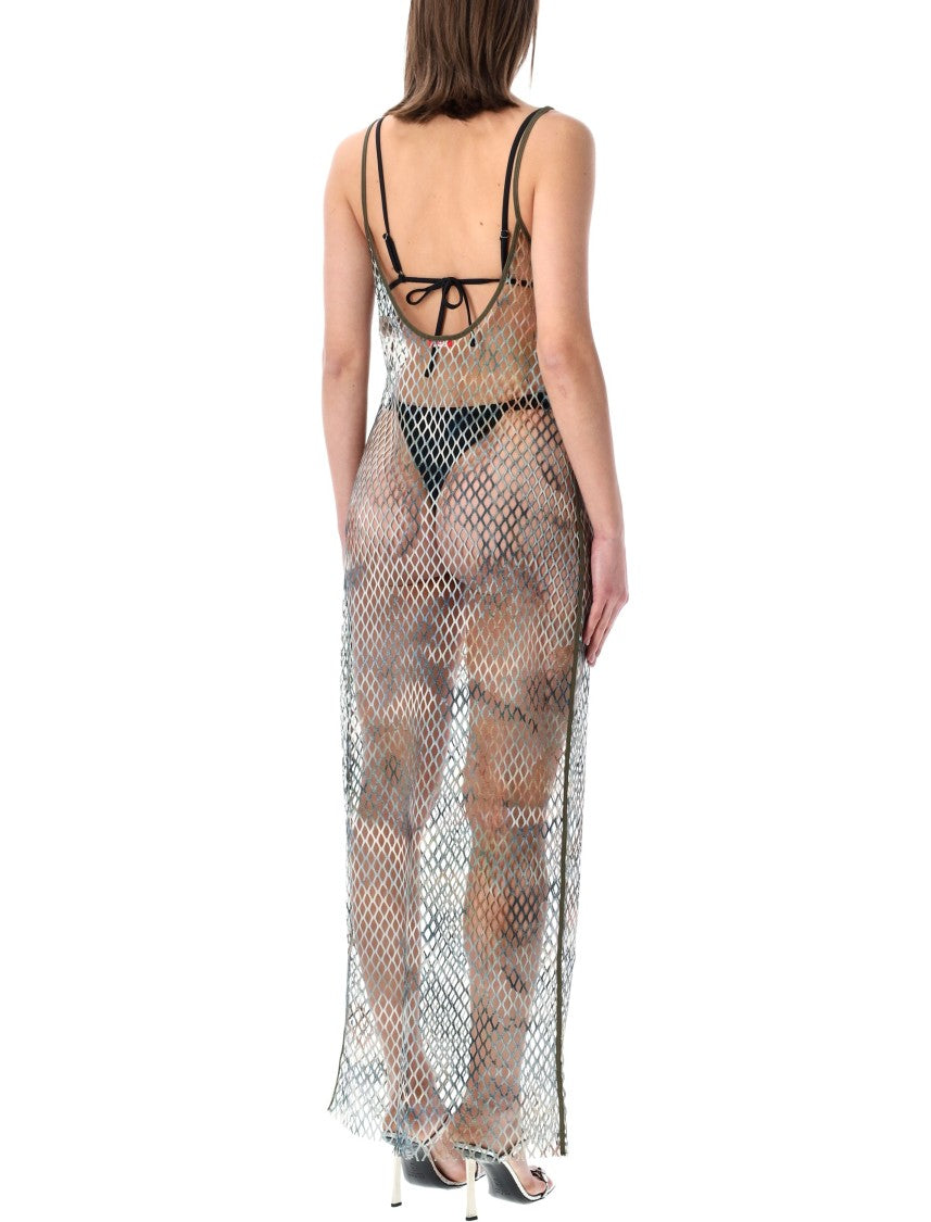 Diesel Gaya Mesh Beach Long Dress