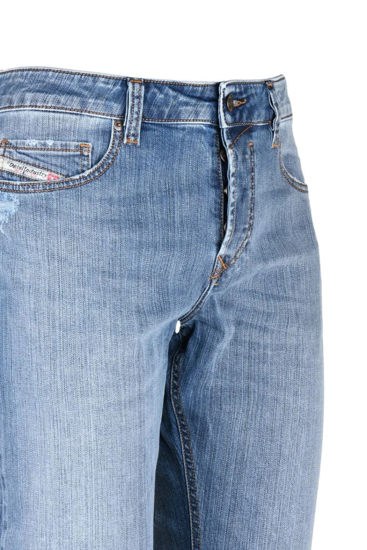 Diesel Blue Cotton Elastane Men's Safado Straight Jeans