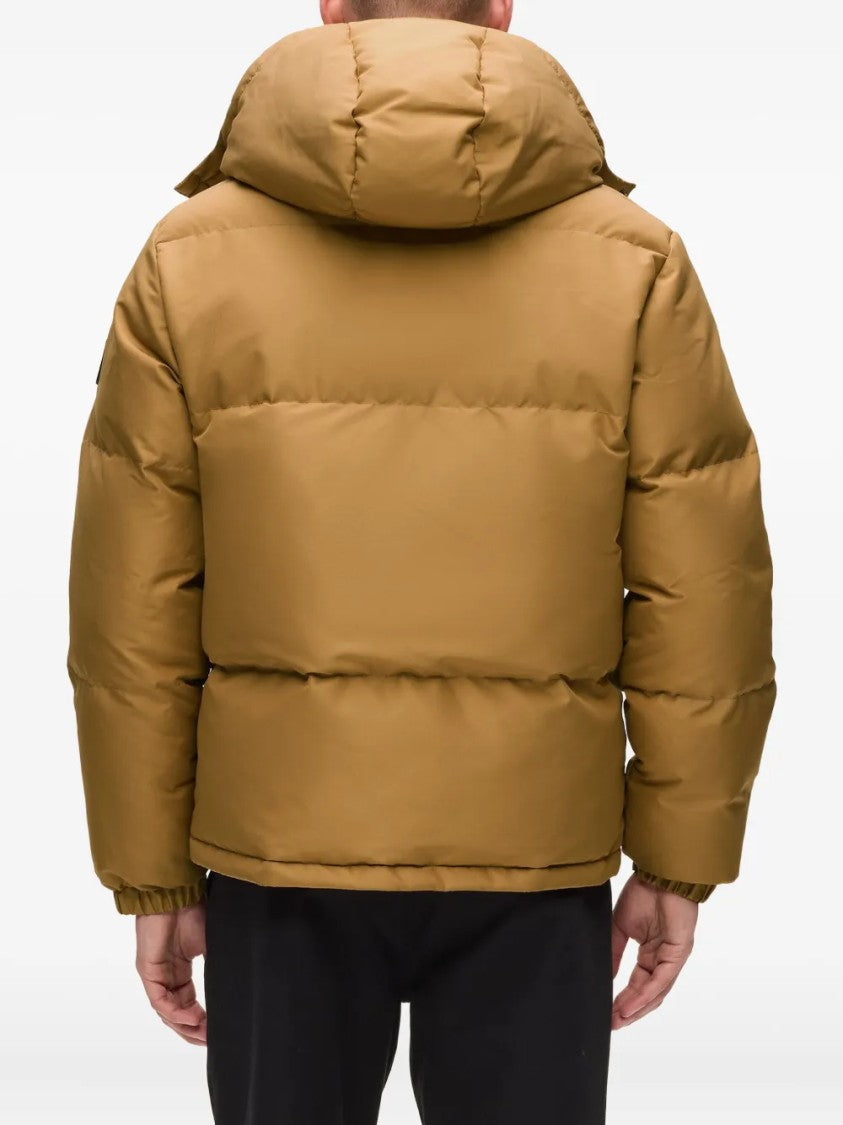 Karl Lagerfeld Minimalistic Black Giubbino Jacket With Zipper Closure