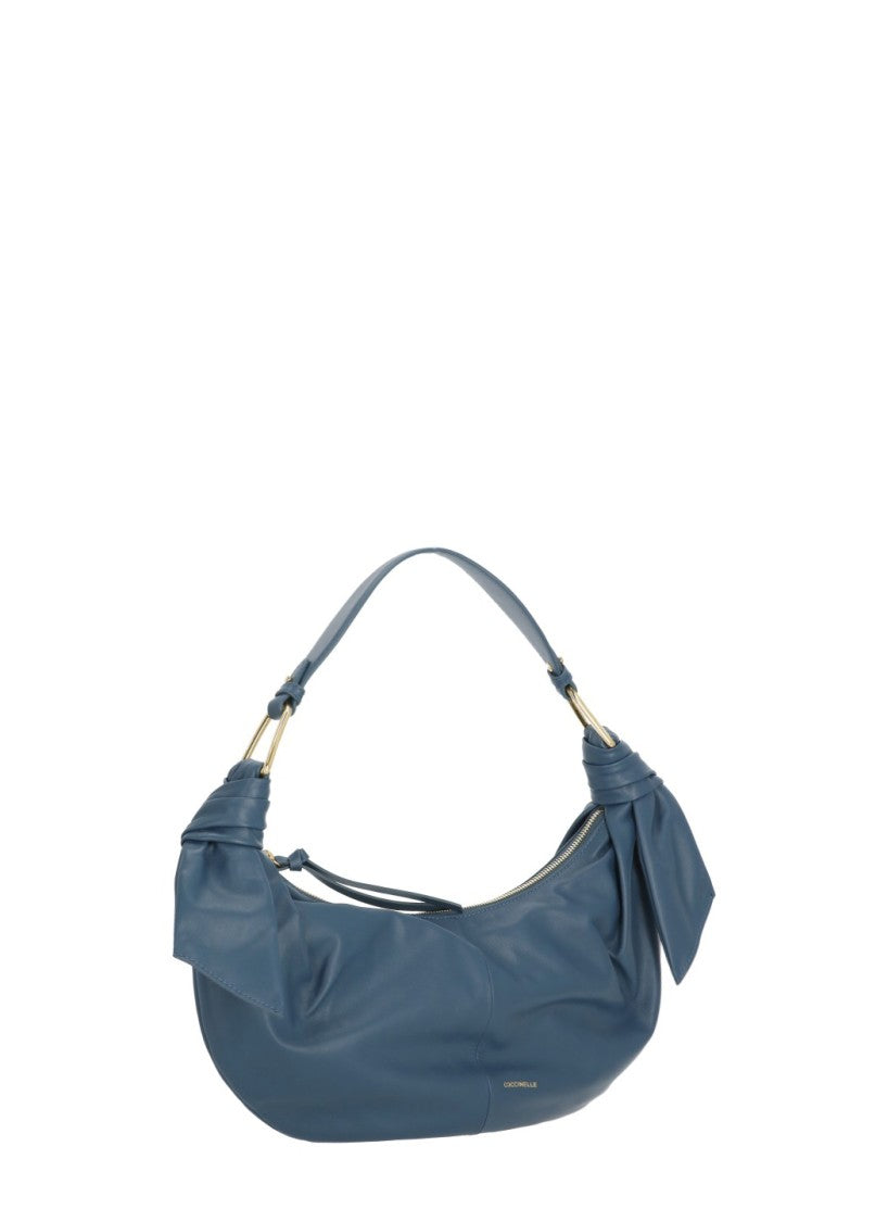 Coccinelle Furoshiki Medium Bag With Slouchy Silhouette And Golden Logo
