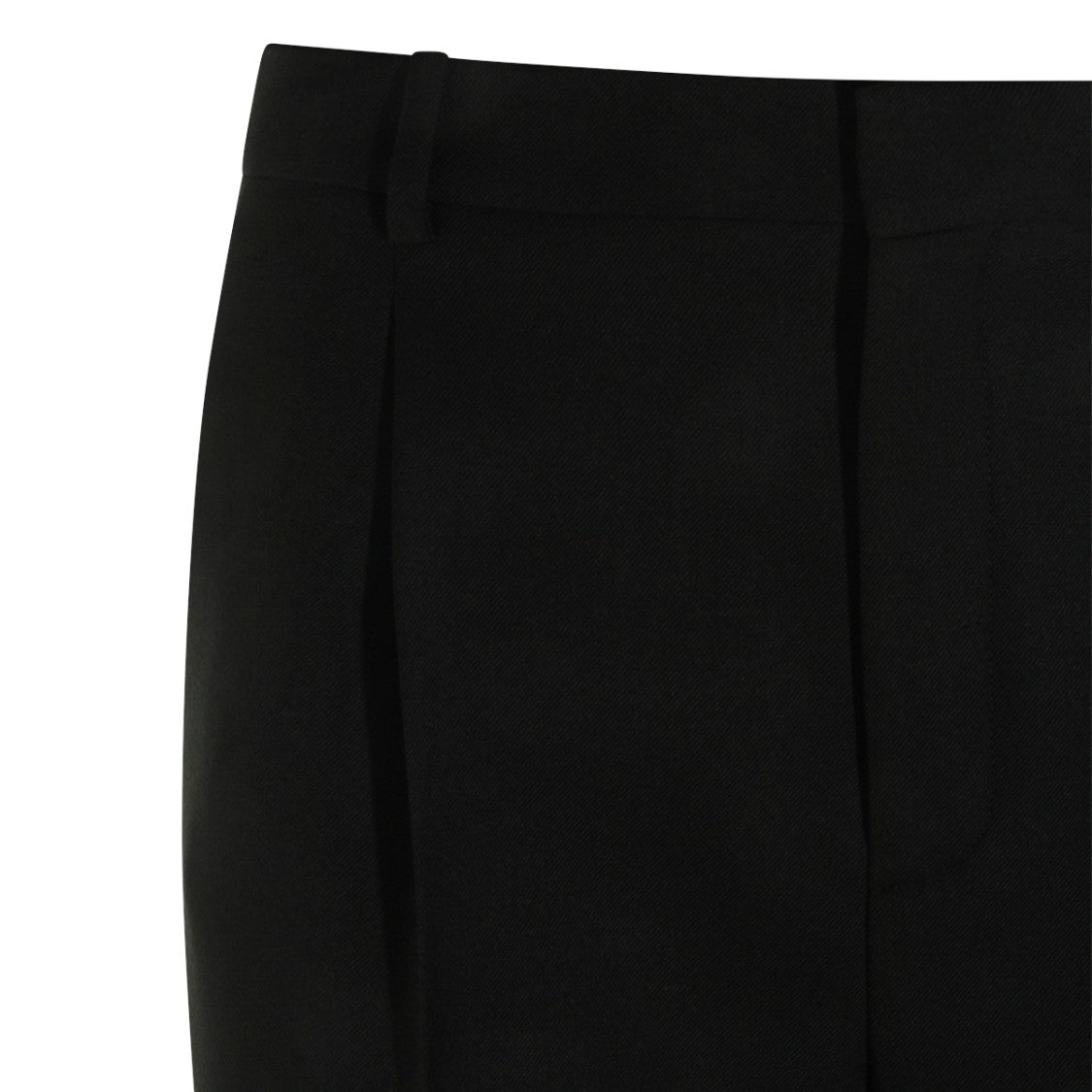 Saint Laurent Tailored Black Trousers With High Waist And Straight Legs