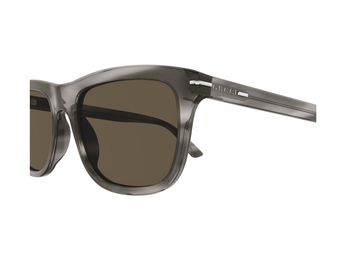 Gucci Grey Gg1444s Bold Translucent Square Acetate Sunglasses