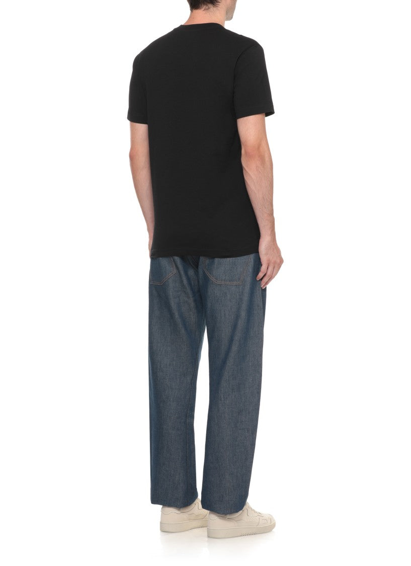 Moschino Black Short-Sleeve Teddy Bear Print Cotton T-Shirt
