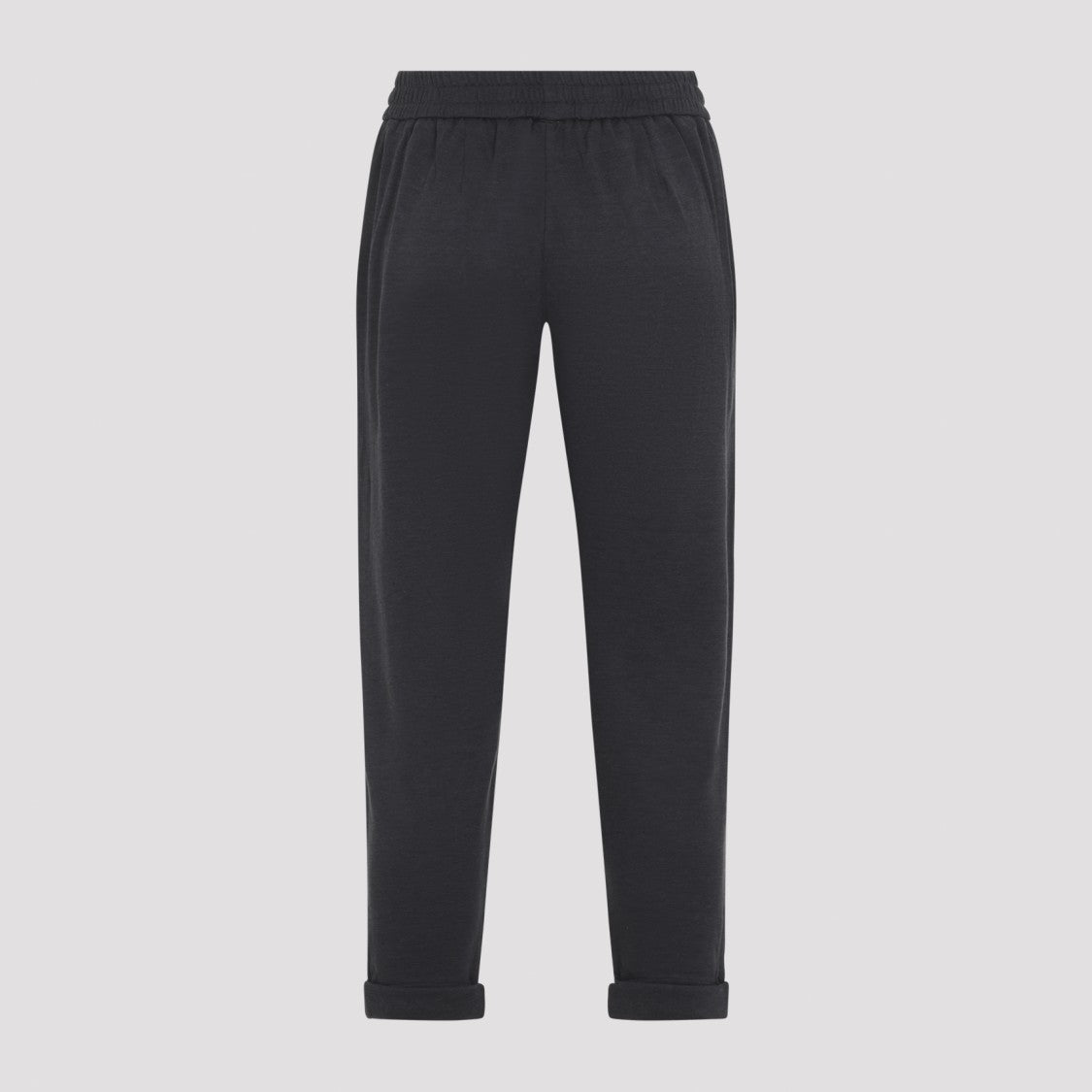 Brunello Cucinelli Cropped Black Track Pants