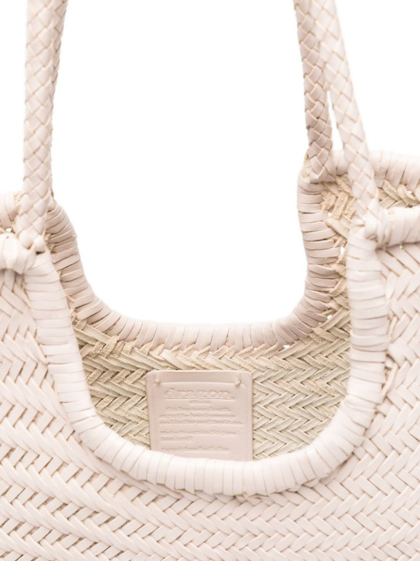 Dragon Diffusion Woven Calf Leather Shopper Bag With Structured Silhouette