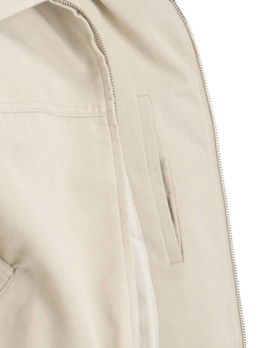 Dunst Gray Zip Bomber Jacket