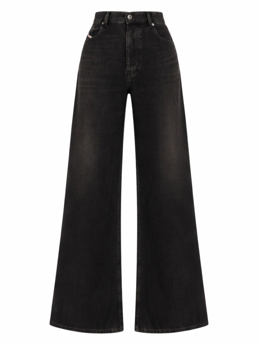 Diesel Neutrals 1996 D-Sire Faded Wide-Leg Jeans