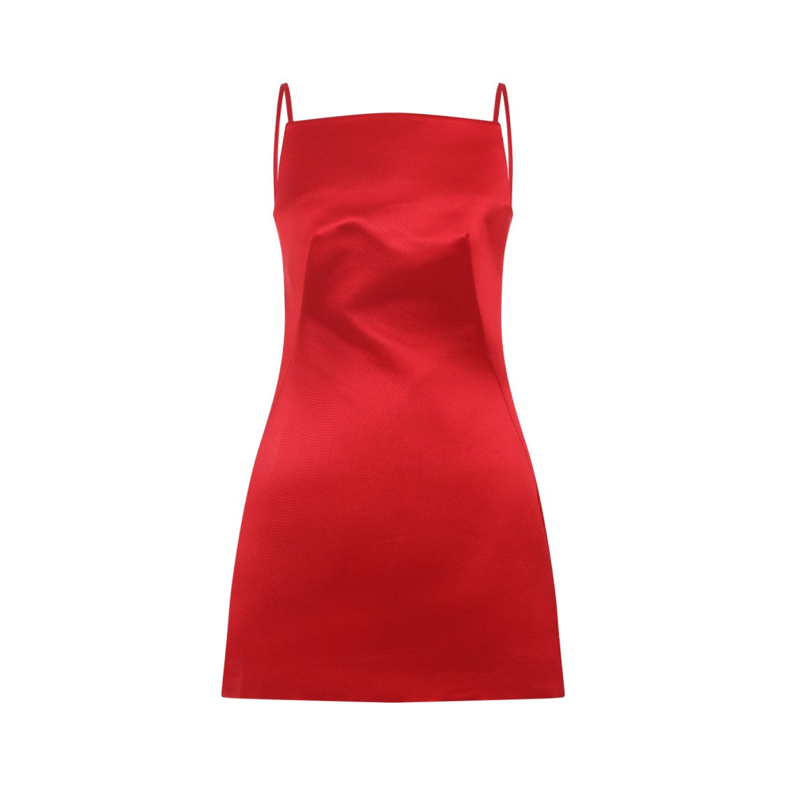 Givenchy Fitted Spaghetti Strap Silk Dress In Red