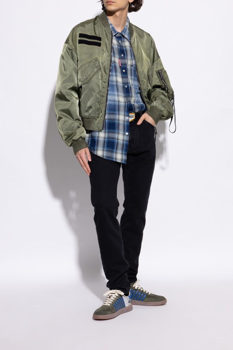 Dsquared2 Boxer Sneakers With Suede