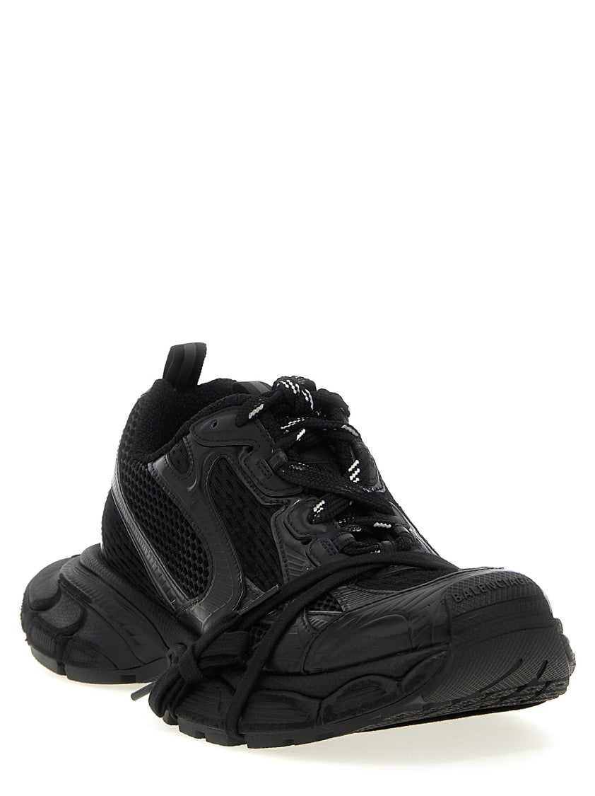 Balenciaga Used-Effect Mesh And Polyurethane Sneakers