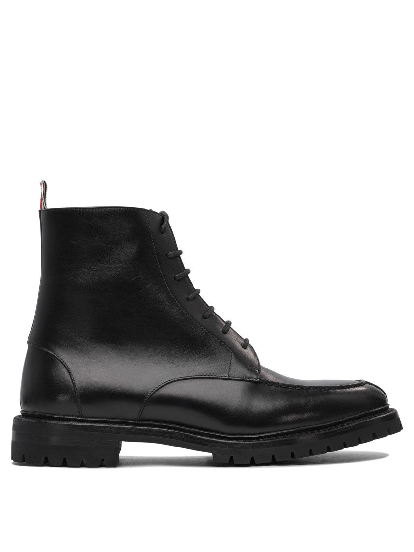 Thom Browne Smooth Calf Leather Ankle Boots