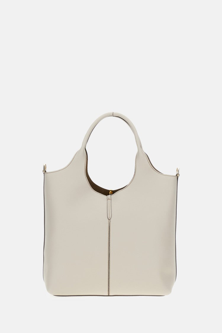 Tod's Minimalist White Handbag With Cut-Out Handle