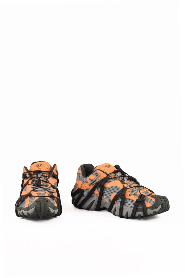 Diesel Velcro Sneakers - Grey/Orange