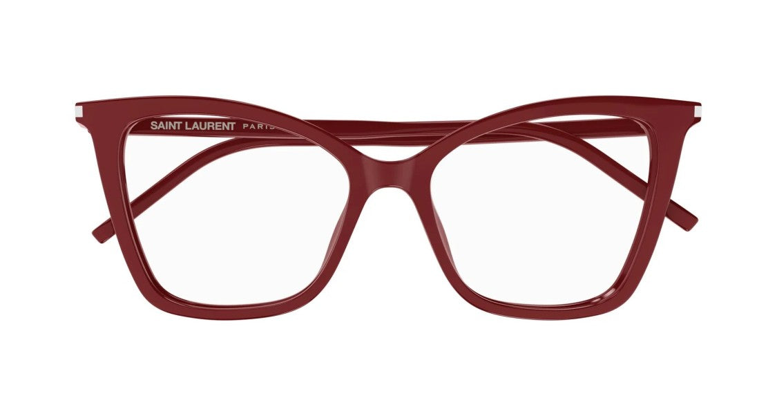 Saint Laurent Eyeglasses Saint Laurent Sl 386 018 Red Red Transparent 55/16/145
