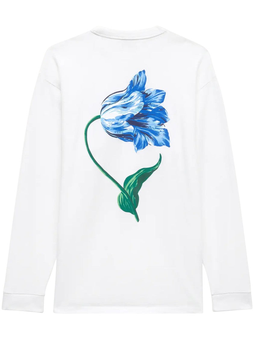 Kenzo Gots Kenzo Tulip Embroidered Cotton Long-Sleeve Shirt
