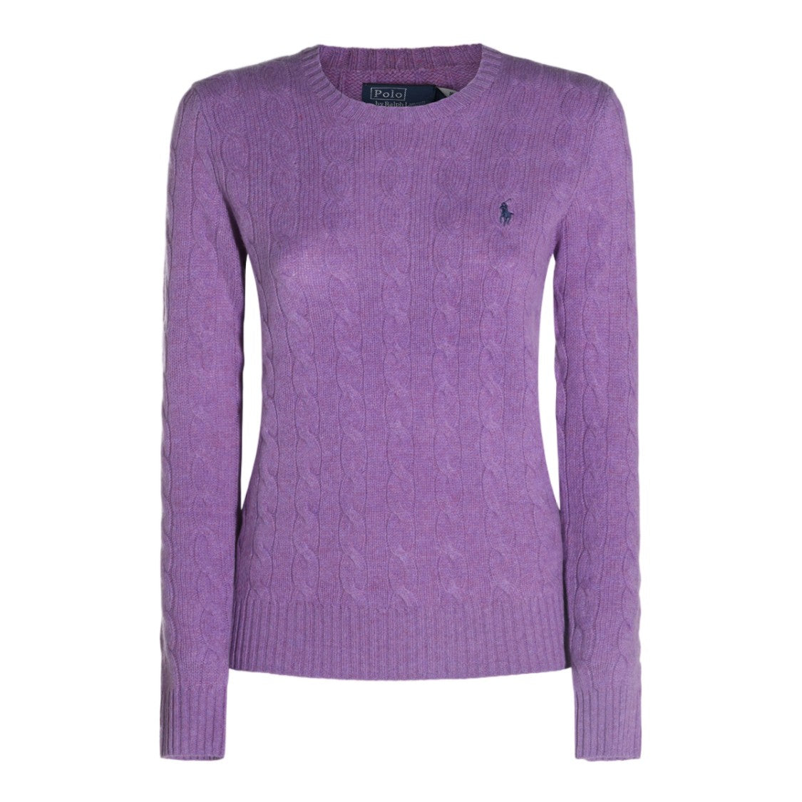 Polo Ralph Lauren Cable Knit Sweater With Embroidered Logo Detail