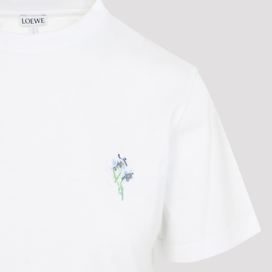 Loewe White Cotton Relaxed Fit T-Shirt