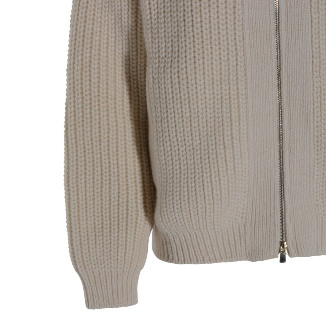 Malo Knit Sweater With Full Front Zipper