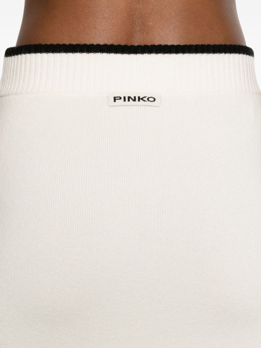 Pinko Midi Pencil Skirt In Merino Wool
