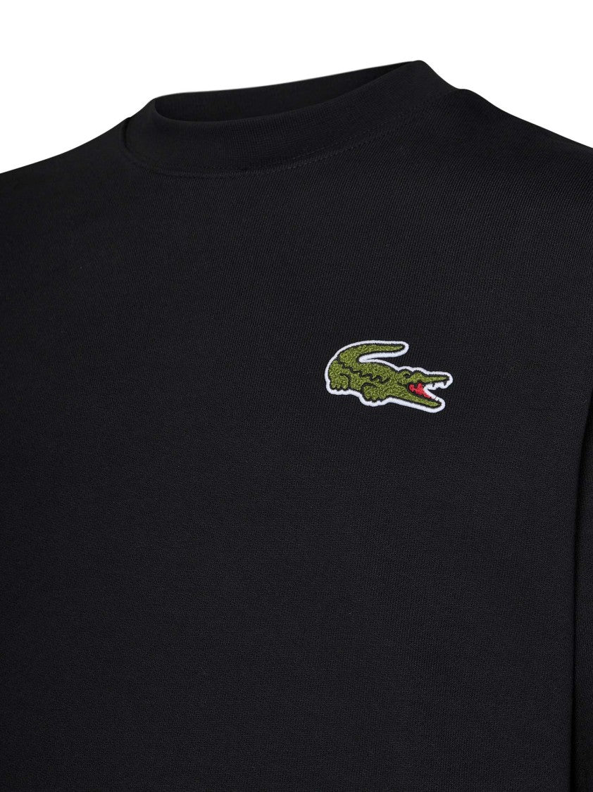 Lacoste Black Organic Cotton Sweatshirt