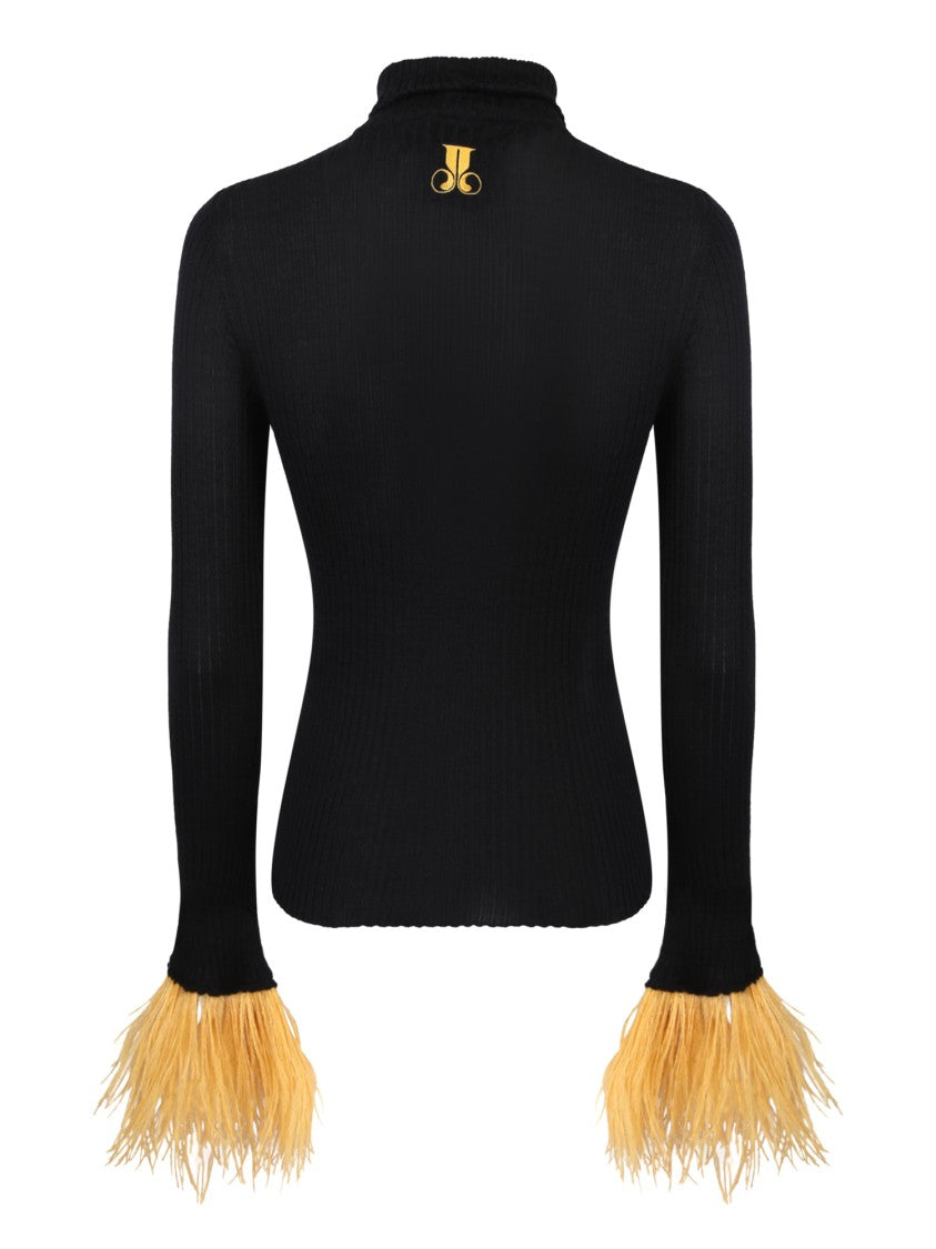 La Double J Black Cashmere-Silk Blend Sweater