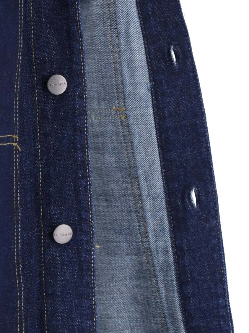 Carhartt Wip Blue Oakland Shirt Cotton Denim Jacket