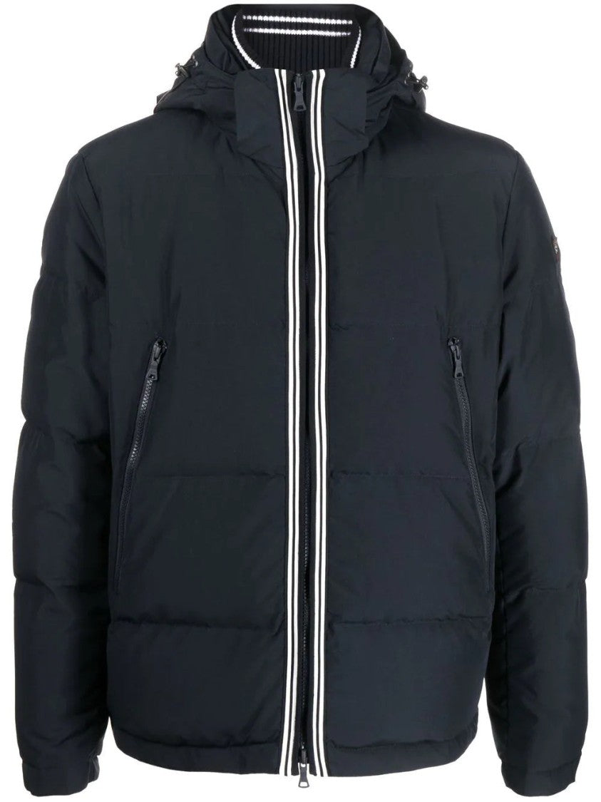 Paul & Shark Quilted Padded Jacket With High Collar