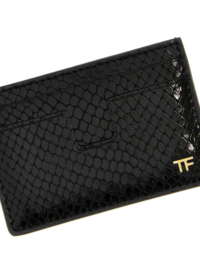 Tom Ford Snake Print Card Holder