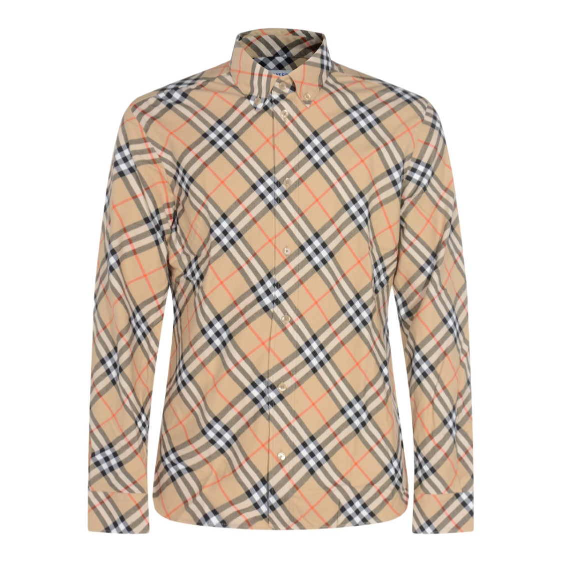 Burberry Checkered Long-Sleeved Button-Up Shirt With Tailored Fit