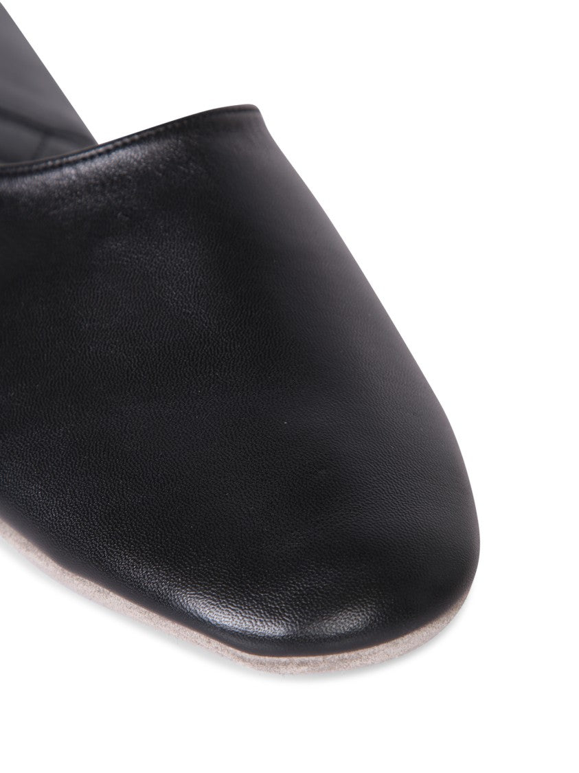 Tom Ford Leather Slip-On Mules With Footbed Anddesign