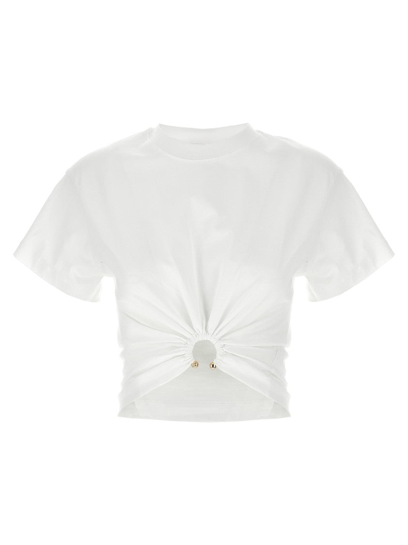 Paco Rabanne Cropped Cotton T-Shirt