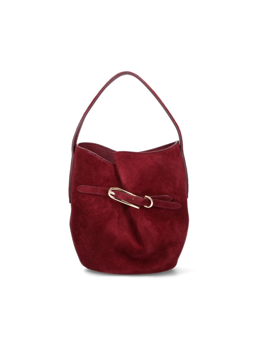 Liffner Mini "Belted Bag" Bucket Bag – Red