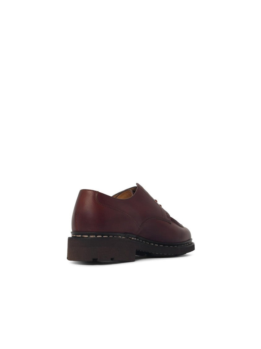 Paraboot Brown Chambord Lisse Marron Leather Loafers