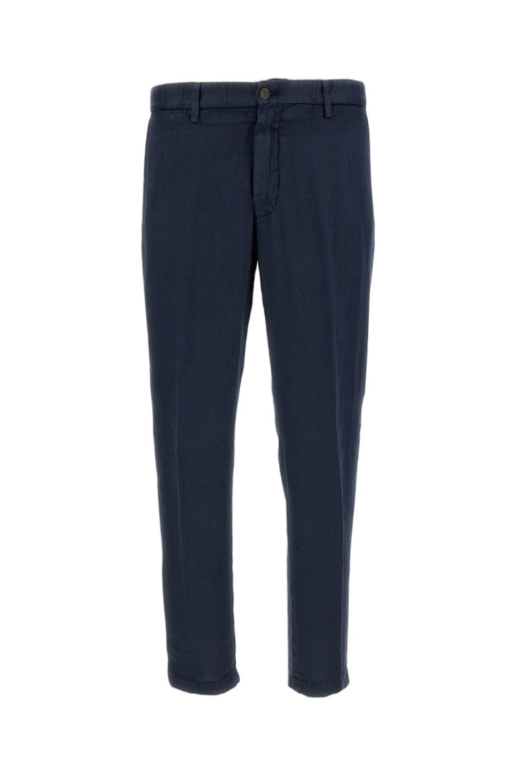 Briglia 1949 Linen Slim-Fit Tailored Pants
