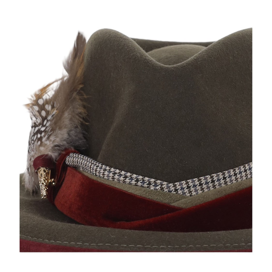 Alexia Alvarez De Toledo Feather-Brooch Wool Felt Hat
