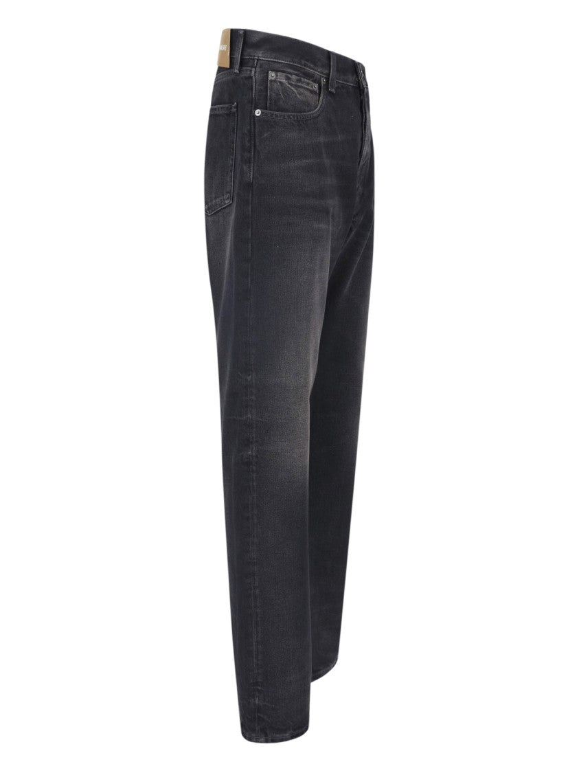 Haikure Relaxed Five-Pocket Straight-Leg Jeans