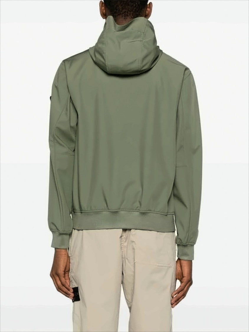 Stone Island Lightweight Matte Finish Hooded Jacket