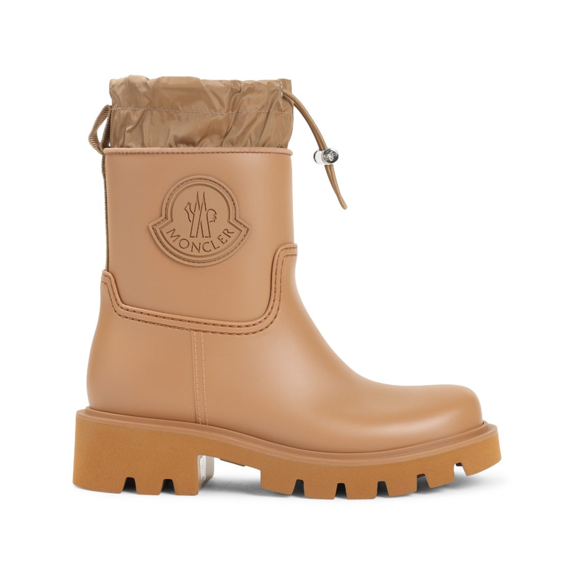 Moncler Kickstream Medium Beige Pvc Boots